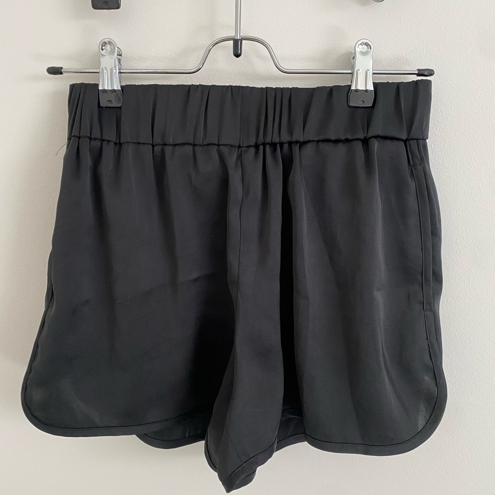 Aritzia black silky shorts!